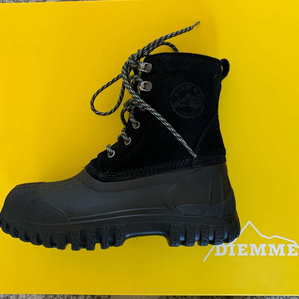 Diemme Anatra Suede Rainboot in Black - Picture 2 of 4